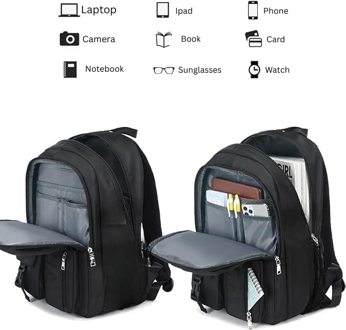 Real Vision Flamebird UrbanPro Laptop Backpack 15.6 Inch Water Resistant Backpack for Men and Women - Image 3