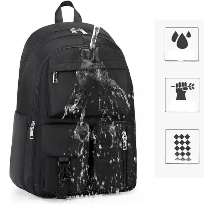 Real Vision Flamebird UrbanPro Laptop Backpack 15.6 Inch Water Resistant Backpack for Men and Women - Image 4