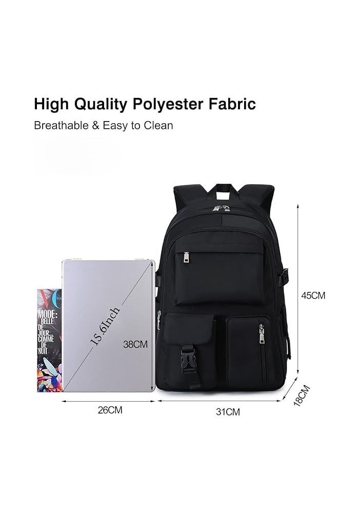 Real Vision Flamebird UrbanPro Laptop Backpack 15.6 Inch Water Resistant Backpack for Men and Women - Image 5