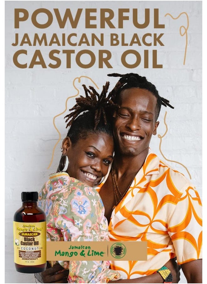 Jamaican Mango & Lime Jamaican Mango Black Castor Oil, Coconut, 4 Ounce  - Image 3