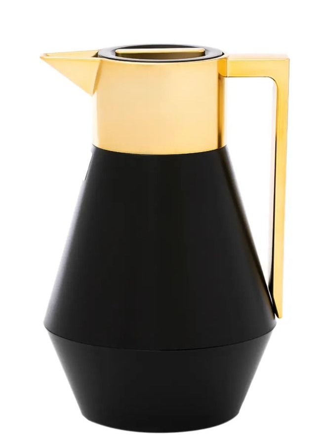 Alsaif Gallery - Everest Thermos Lydia 1 Liter Black Gold Hand - Image 1
