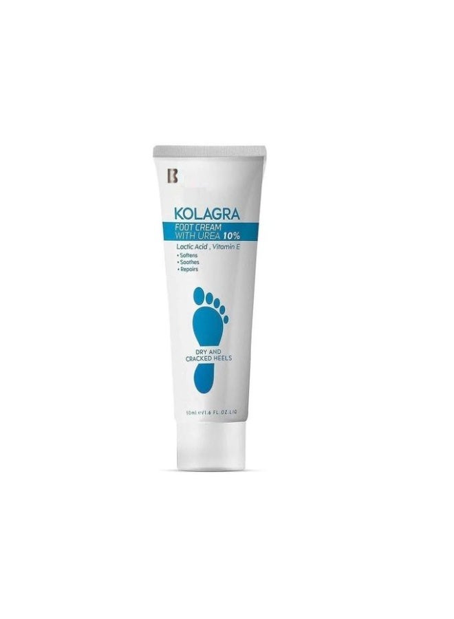 كولاجرا كريم للقدمين للكعب الجاف والمتشقق يحتوي على 10% يوريا، 50 مل. - Image 1