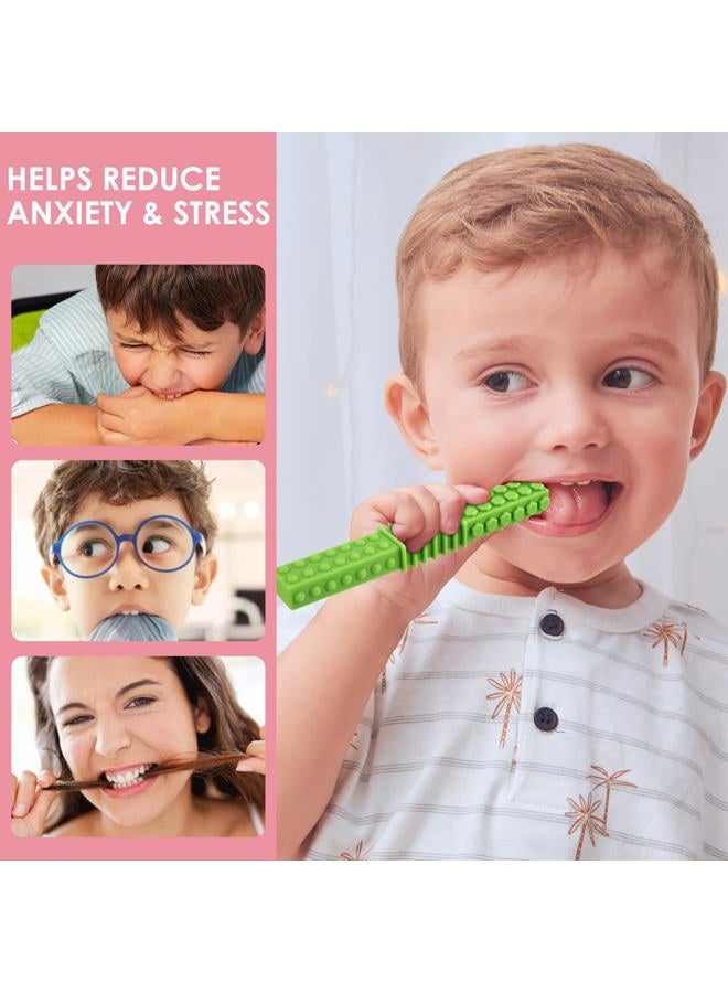 ERKOON Sensory Chew Toys for Autistic Children, 4 Pack Silicone Chewy Tube Oral Motor Tools for Sensory Kids with Autism, Biting, ADHD, SPD, Chewies with Special Needs, Teething Sticks Toys (4 Pack#1) - Image 5