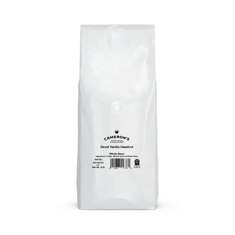 Cameron's Coffee Roasted Whole Bean Coffee, Flavored, Decaf Vanilla Hazelnut, 4 Pound - Image 2
