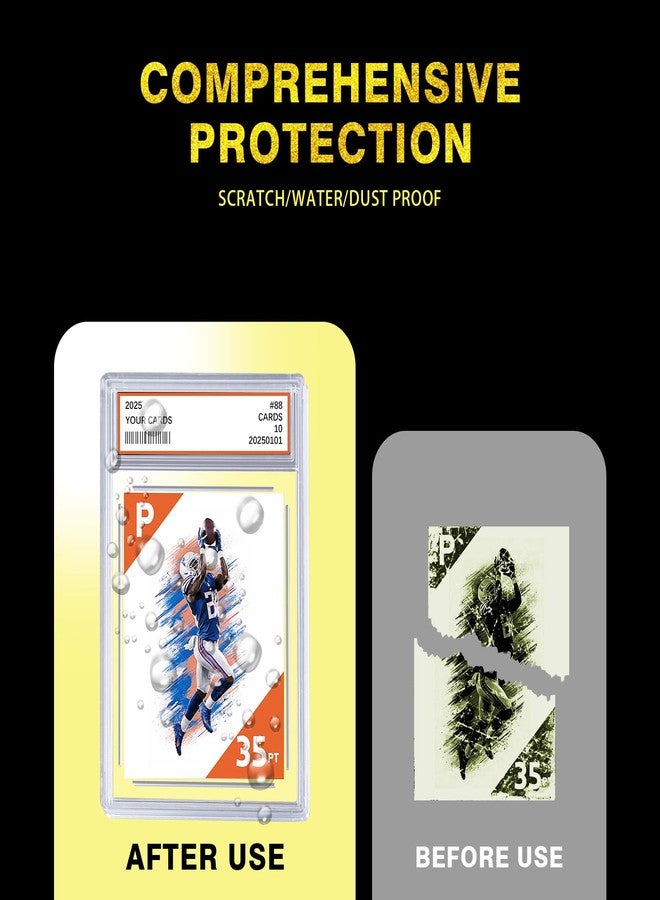 Comnge 12ct Graded Card Slab - Card Case Holder for TCG, UV Resistant Acrylic Hard Sleeves with Label Position, for Standard Baseball Sport Game Collector, Perfect for Sorting, Storage and Display - Image 5