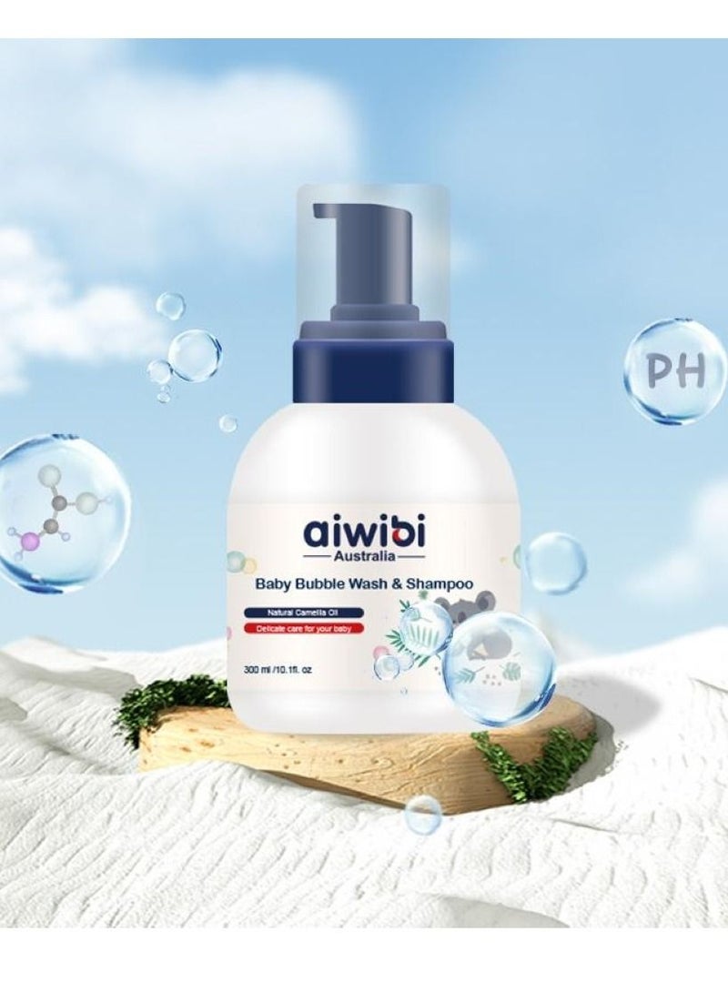 Aiwibi Baby Bubble Wash and Shampoo 300ml - Image 2