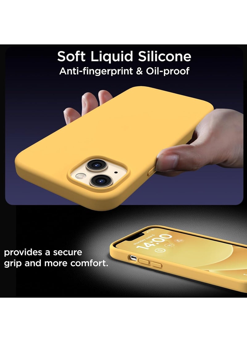 BORTONY iPhone 14 Plus Case Cover Liquid Silicone Slim Thin Phone Case with 2-Pack Screen Protectors Full Body Shockproof Protective Cover for iPhone 14 Plus 6.7 inch - Image 4
