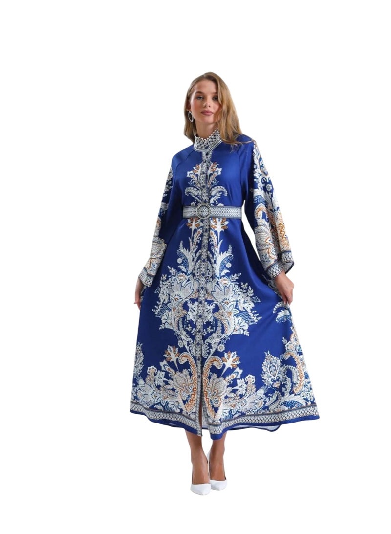 Well Elegant and eye-catching women's dress, proudly made in Turkey. Designed with authentic traditional patterns - Image 2