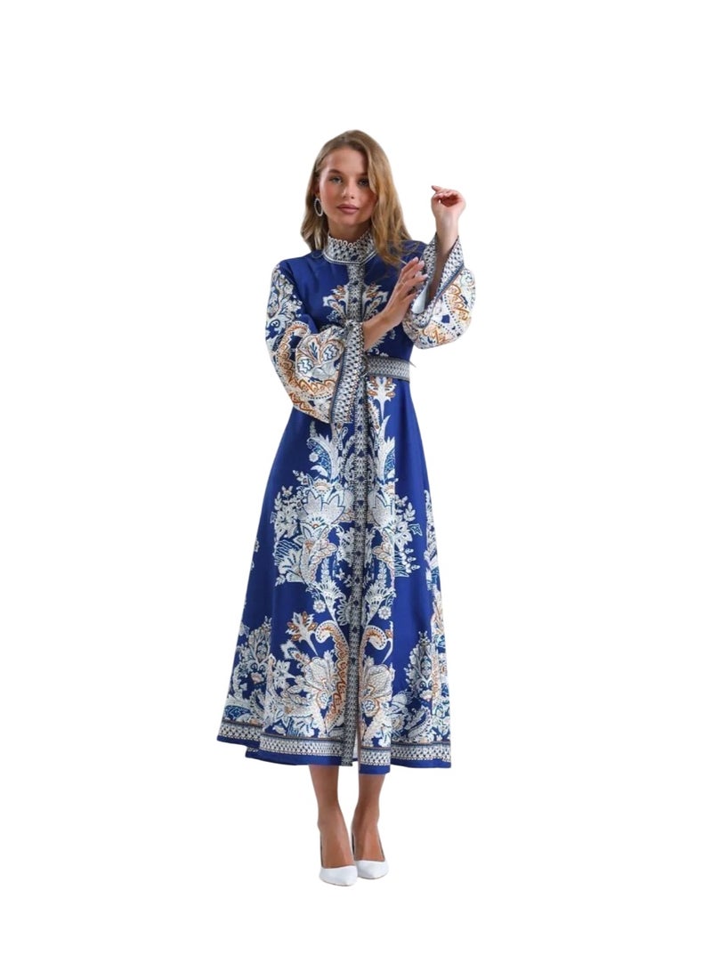 Well Elegant and eye-catching women's dress, proudly made in Turkey. Designed with authentic traditional patterns - Image 3