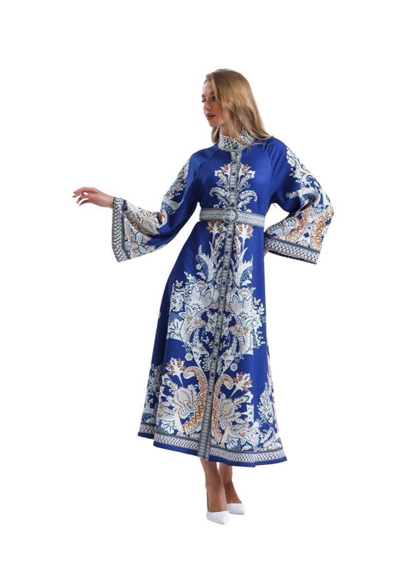 Well Elegant and eye-catching women's dress, proudly made in Turkey. Designed with authentic traditional patterns - Image 4