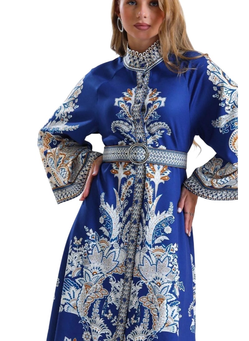 Well Elegant and eye-catching women's dress, proudly made in Turkey. Designed with authentic traditional patterns - Image 5