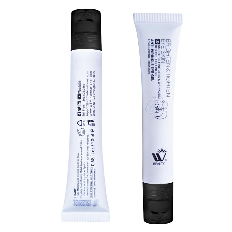 WBM Eye Cream with Metal Roller  AntiAging Eye Treatment for Dark Circles Puffiness  Wrinkles  Hyaluronic Acid Retinol  Niacinamide  Hydrating  Cooling Under Eye Cream  20ml - Image 3
