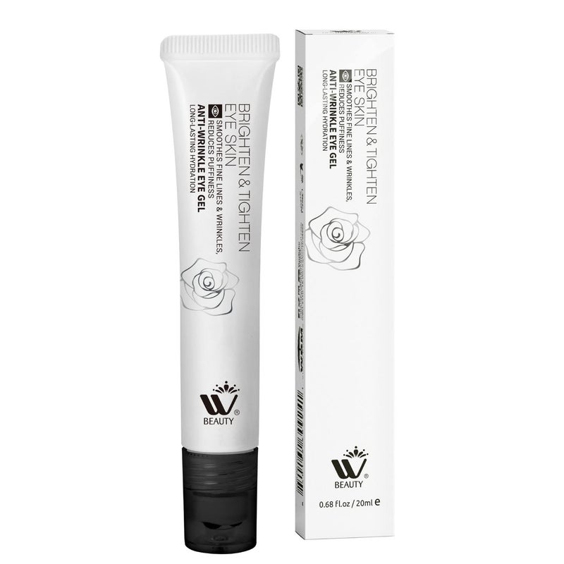 WBM Eye Cream with Metal Roller  AntiAging Eye Treatment for Dark Circles Puffiness  Wrinkles  Hyaluronic Acid Retinol  Niacinamide  Hydrating  Cooling Under Eye Cream  20ml - Image 1