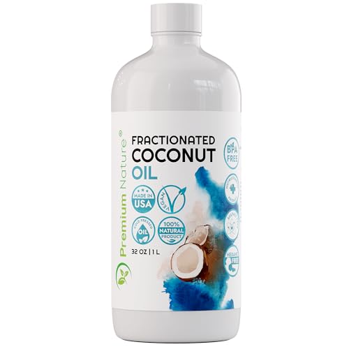 Premium Nature زيت جوز الهند المكرر الممتاز زيت تدليك زيت ناقل لخلط الزيوت الأساسية مرطب للبشرة الجافة زيت جوز الهند المكرر للزيوت الأساسية زيت تدليك جوز الهند 32 أونصة - Image 1