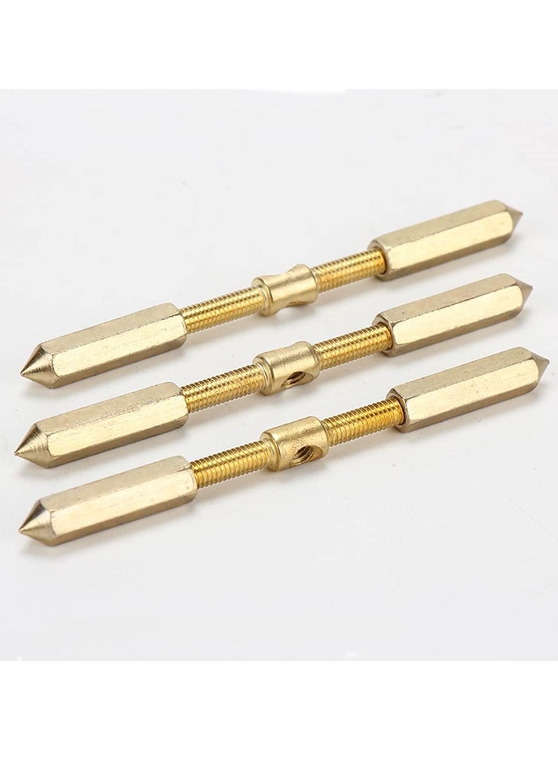 Zikra 10-Piece Screw Support Bar Kit for Box Repair, Model 86, Wall-Mounted Switch Socket Box Repair Tool, Electrical Accessory (Gold) - Image 3