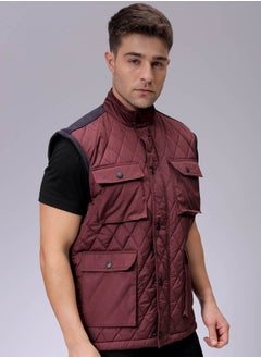The Indian Garage Co Men Slim Fit Solid Puffer Jackets  - Image 4