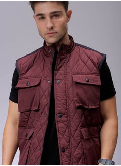 The Indian Garage Co Men Slim Fit Solid Puffer Jackets  - Image 1