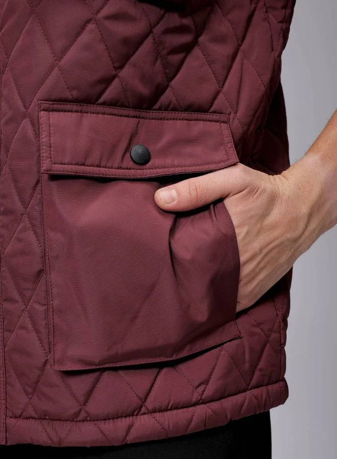 شركة المرآب الهندية Men Slim Fit Solid Puffer Jackets