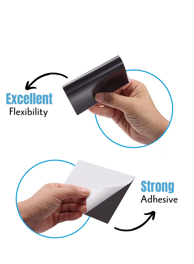 Adhesive Magnetic Sheets, 8.91" x 6.3", Magnetic Sheets with Adhesive Backing, Magnetic Sheets,  Picture Magnets, Flexible Magnetic Sheet, Cuttable Magnetic Sheets.10 Pack - Image 4
