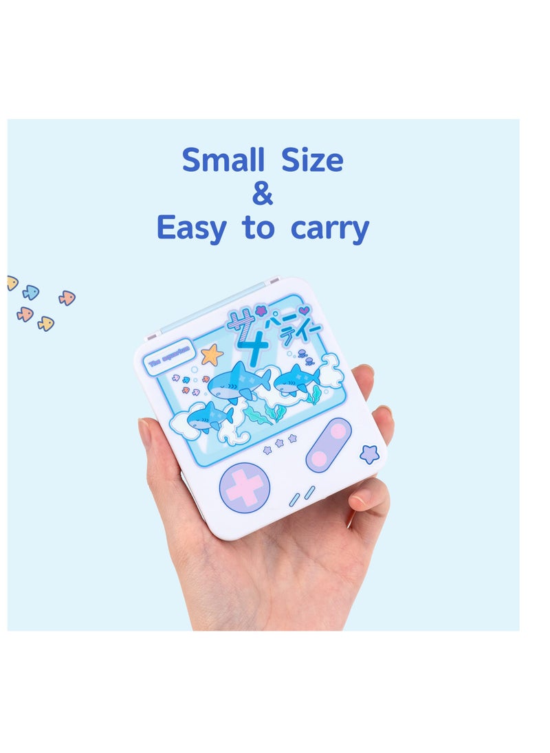 Excefore - Switch Game Card Storage Box, Portable Carrying Storage Travel Box with 12 Game Card Slots, Suitable for Nintendo Switch Game Card (Shark Party) - Image 1