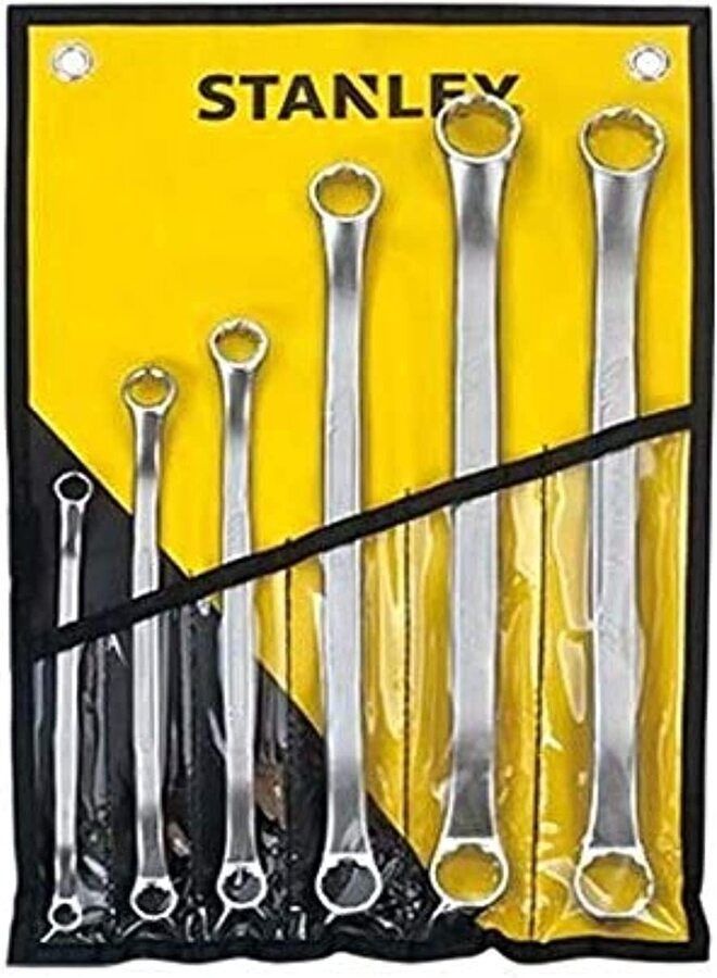 ستانلي طقم مفتاح ربط ذو حلقة مزدوجة من ستانلي Stmt736648، 6 قطع