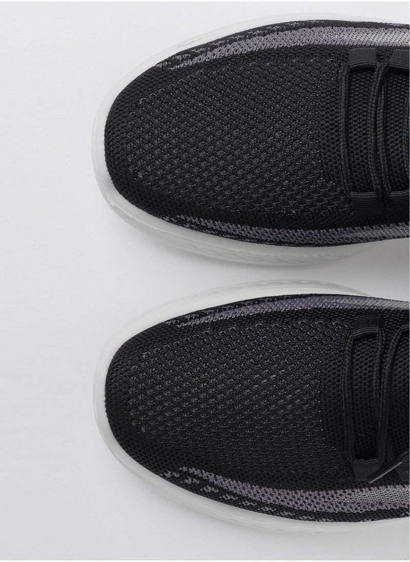 Cobblerz - Cobblerz Men's Lace-up Low Top Sneakers BLACK - Image 1