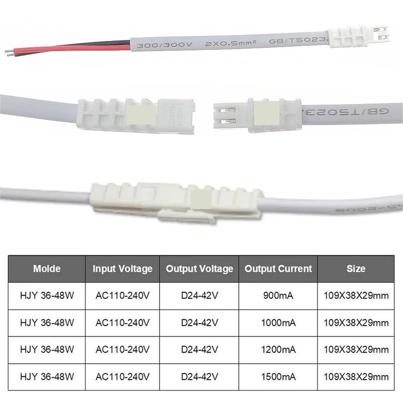 LED Driver 36W 45W 48W DC24 42V 1500mA Flicker Free Power Supply External Lighting Transformer X1PCS - Image 5
