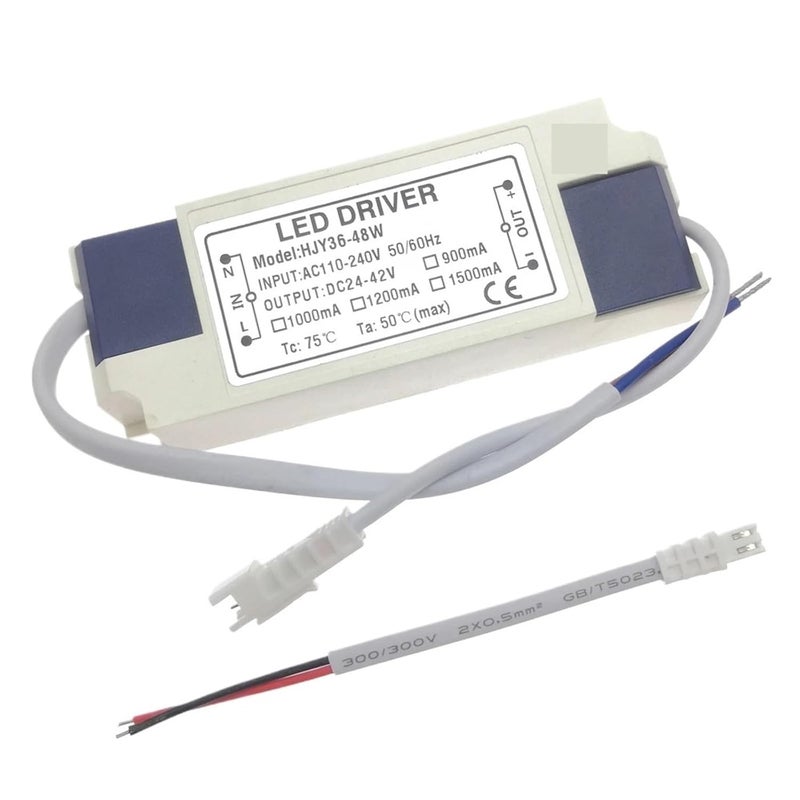 LED Driver 36W 45W 48W DC24 42V 1500mA Flicker Free Power Supply External Lighting Transformer X1PCS - Image 1