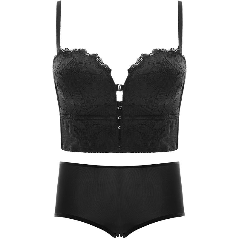 Summer Small Breast Front And Rear Buckle Palm Push-Up Bra Without Rims Plus Height Measurement Strapless Women'S Underwear - Image 5
