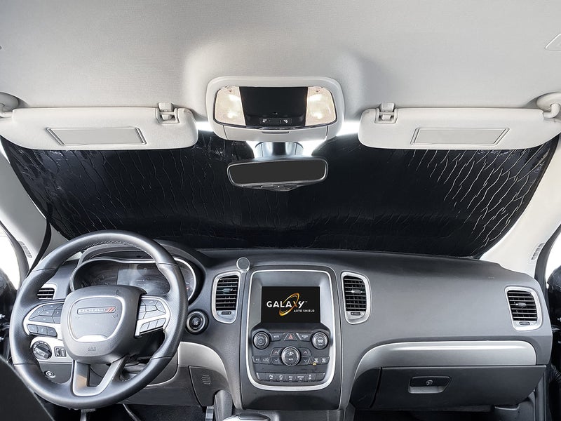 Galaxy Auto Shield Custom Fit Reflective Windshield Sun Shade for 2014 2015 2016 2017 2018 2019 2020 2021 2022 2023 2024 2025 Dodge Durango SUV, Insulated Privacy Accessories Blockout UV Reflector Protection - Image 2