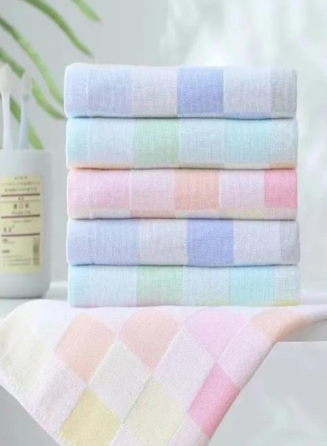 Tradehub® Women's Soft Cotton Face Towel - Cotton Handkerchief/Rumal For Women & Babies | Small Size, Extra Soft And Super Absorbent Handkerchieves, Pack of 6 (Large Square) - Image 2