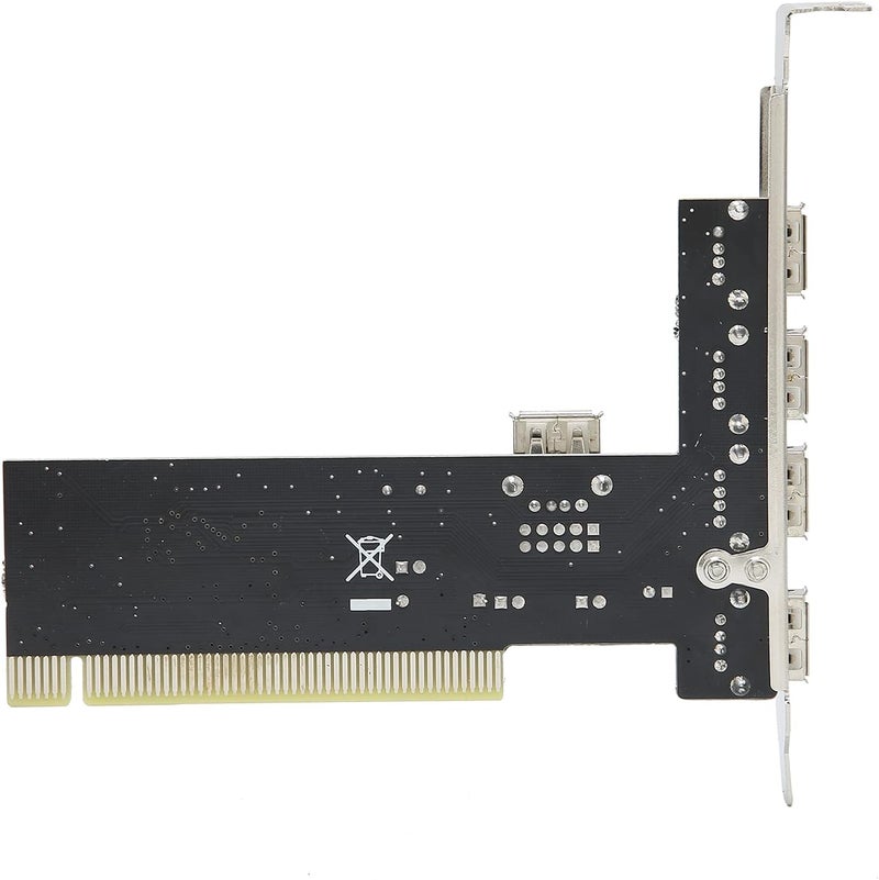 بطاقة توسعة PCI بـ 4 منافذ USB 2.0 مع شريحة VIA VT6212L، محول عام من PCI إلى USB للكيبوردات والطابعات والكاميرات للأجهزة المكتبية - Image 2