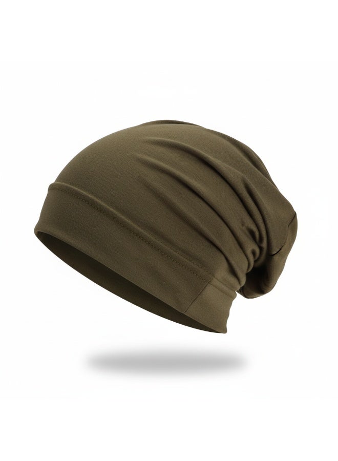 abshir Slouchy Beanie Hat Soft Cotton Blend, Lightweight Casual Style, Stretchy Slouch Cap  FREESIZE, - Image 1