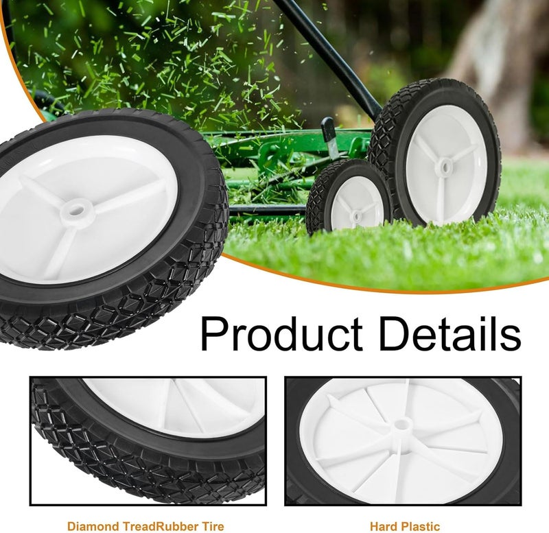 Antanker 10 Inch Lawn Mower Wheel Replaces for Oregon 72-110 Hand Trucks Utility Carts 10" x1.75" Wheel, 2Pcs - Image 4