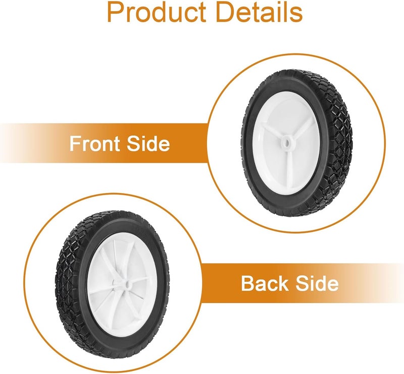 Antanker 10 Inch Lawn Mower Wheel Replaces for Oregon 72-110 Hand Trucks Utility Carts 10" x1.75" Wheel, 2Pcs - Image 5