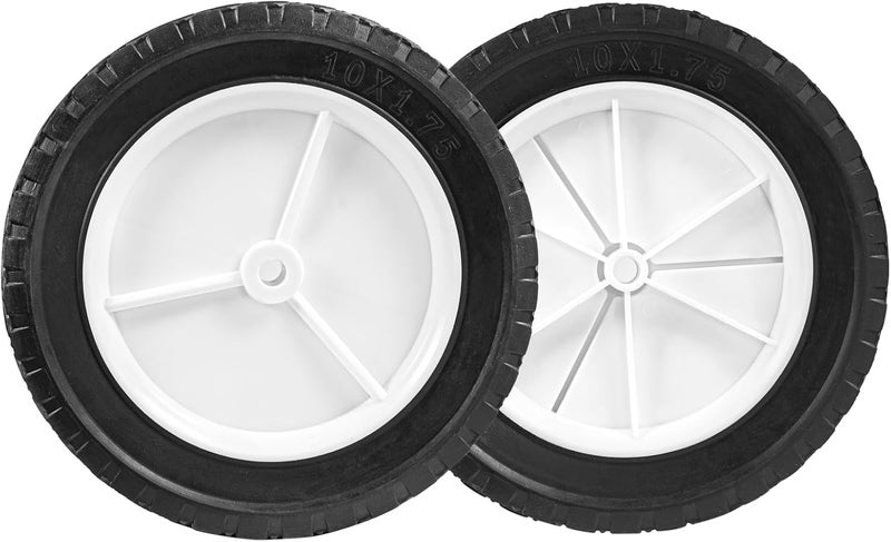 Antanker 10 Inch Lawn Mower Wheel Replaces for Oregon 72-110 Hand Trucks Utility Carts 10" x1.75" Wheel, 2Pcs - Image 1