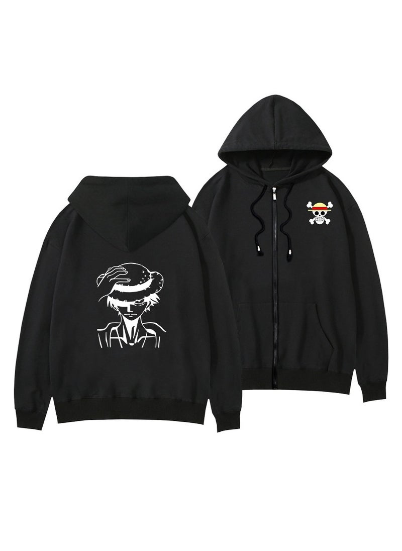 KUYING New One Piece Printed Zipper Sweatshirt Casual Sportswear  - Image 1