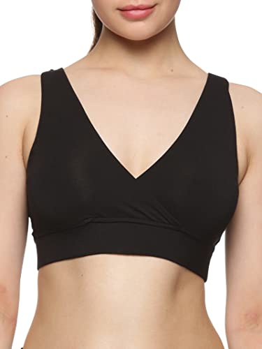 Circus &Circus Women's Maternity Bra | Feeding Bra | Nursing Bra | Non Padded Bra | Puresoft Beechwood Tencel Micromodal | Onyx, XL, Black - Image 5