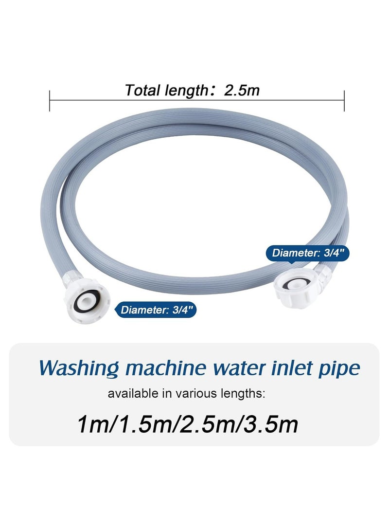 CMGTYYD Premium Quality Extra Long Universal Washing Machine/Dishwasher Inlet Fill Hose 2.5 Metre,Adapter For Fully Automatic Washing Machine,Reliable Dishwasher Explosion-proof Extension Tube - Image 2