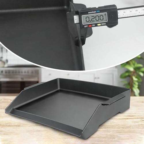 GORGERILA Griddle for Gas Grill, 23" X 16" Universal Cast Iron Griddle Insert for Weber Nexgrill Gas Stove Flat Top Charcoal Electric Grill Plate Outdoor Cooking Pan Camping Teppanyaki BBQ Accessory - Image 3