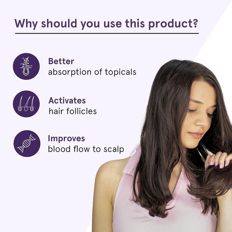 Bodywise Advance Derma Roller for Women  540 Micro 05mm Titanium Alloy Needles  Faster Absorption of Oils  Serums  Reduces Hair Fall  Stimulates Hair Follicles  Safe Easy  Effective To Use - Image 2