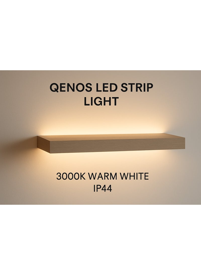 QENOS-120-12 LED Strip Light, 5 Meter Roll, 120 LEDs/m, 12V DC, High-Quality Adhesive Backing for Decorative Cove Lighting, Ceilings, Kitchens, and Bedrooms. - Image 5