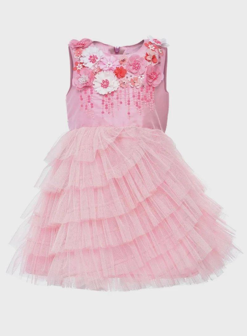 A Little Fable Kids Provence Cascade Dress