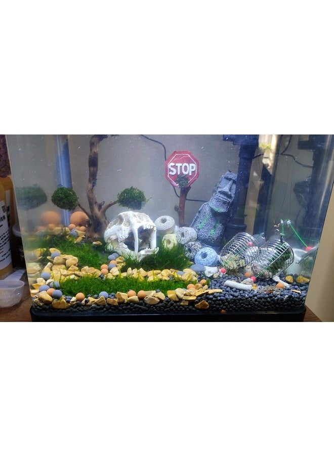 MeiMei MEIMEI 100 Pcs Aquarium Tank Mineral Balls,Fish Tourmaline Balls Accessories Freshwater Aquarium Rocks,Live Shrimp Betta Fish Crayfish Food  - Image 4