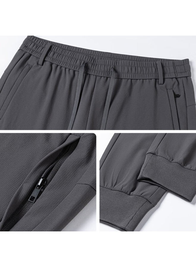 Skechers Men's Casual Pants Autumn Winter New Thickened Jogger Pants Shorter Height Sweatpants Outdoor Leisure Sports Pants