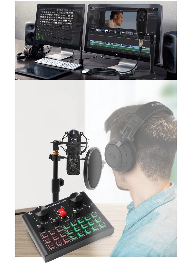 ELTRAZONE D6 Sound Card Mobile Phone Computer Recording Anchor Live Singing Song Artifact  - Image 5