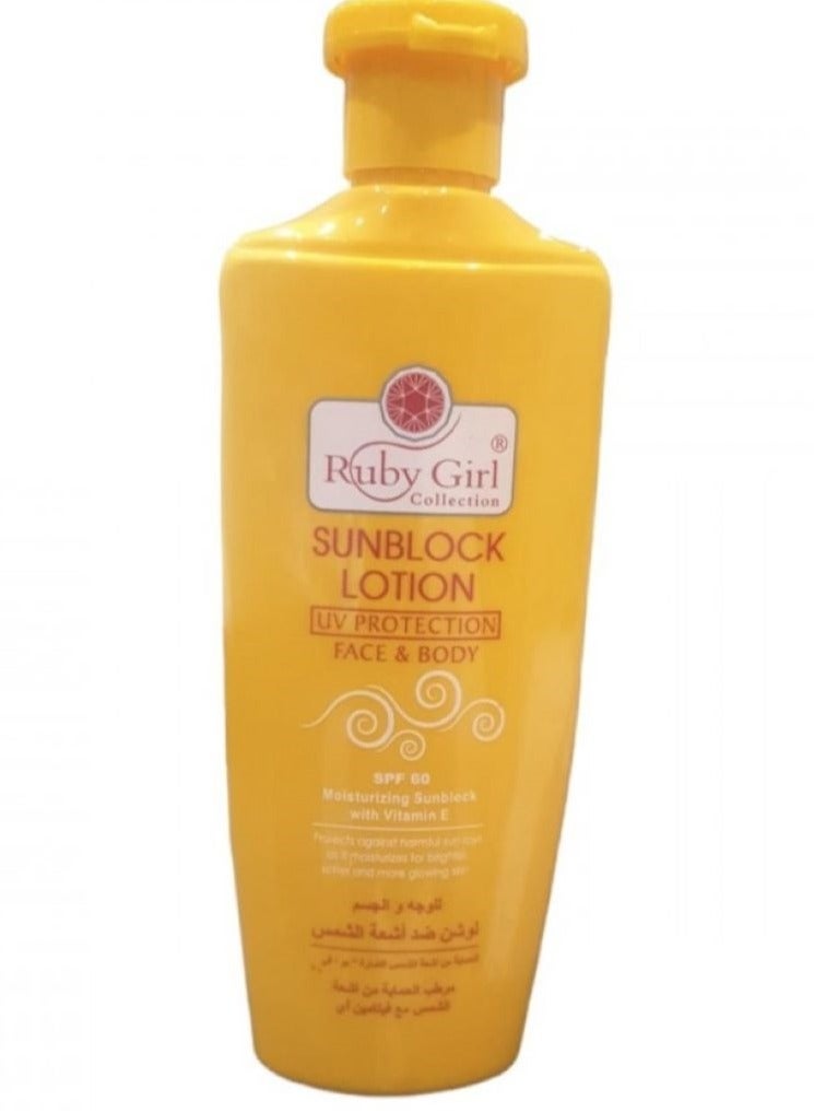 Ruby Girl sunscreen lotion for body and face
