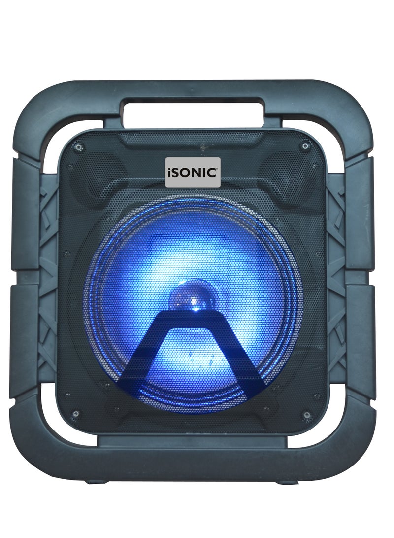آي سونيك سماعة بلوتوث مربعة 8 بوصة iSONIC IS 471، ميكروفون لاسلكي، تقنية TWS، إضاءة LED، بطارية 3.7 فولت 1800 مللي أمبير، تحكم عن بُعد USB - Image 3