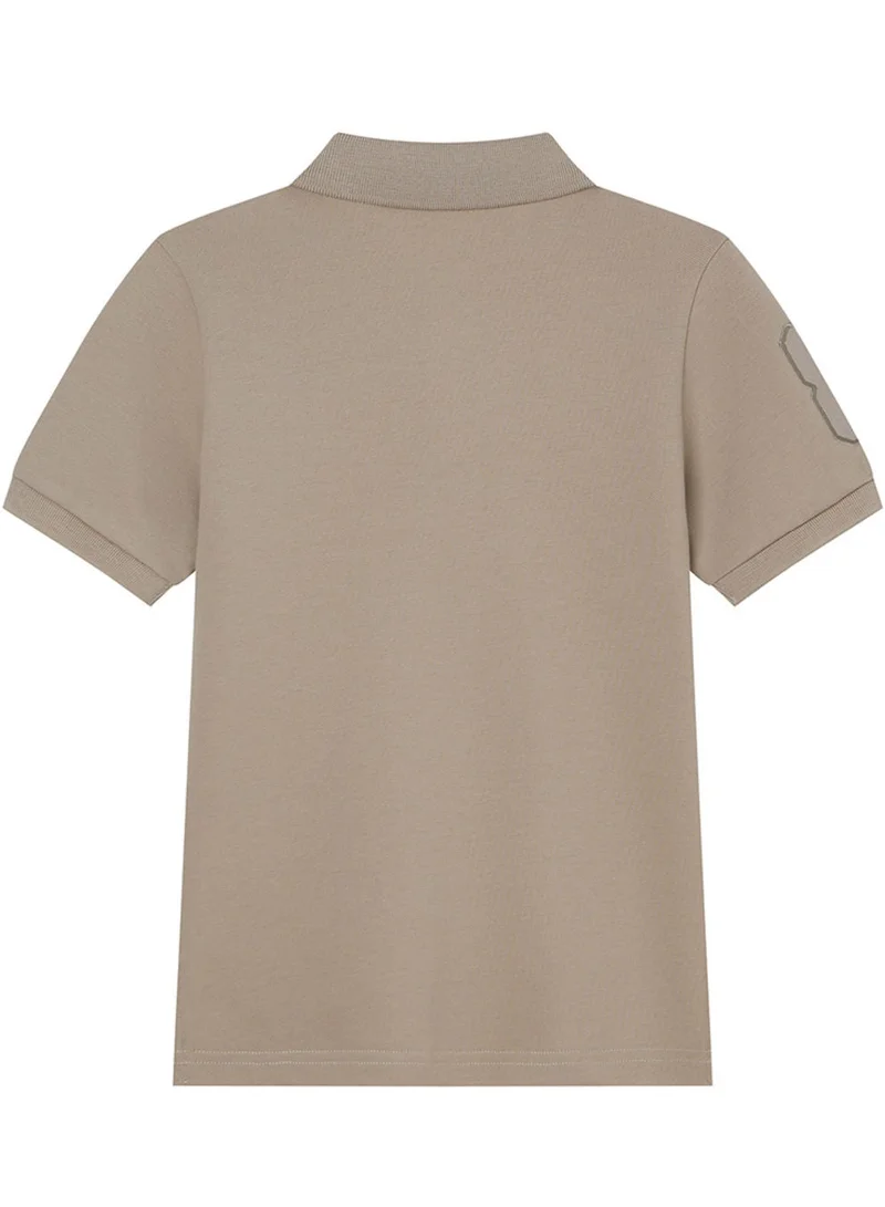 GIORDANO  Kids’ Slim Fit Lion Embroidered Cotton Polo  | Best Price UAE