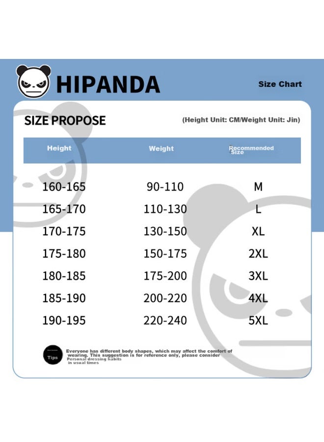 Hipanda Men's Long Sleeve T-shirt, Autumn Fashion Printed Versatile 240g Pure Cotton Skin-friendly Breathable Top, Black 2XL - Image 5